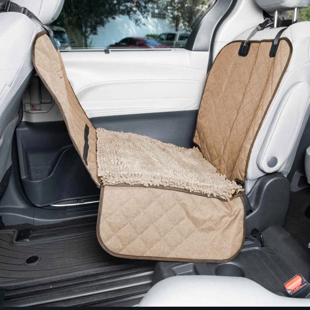Pet dirty dog premium seat cover dogs cats accessories cat tan beige